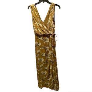 ASOS Mustard Floral Maxi Dress